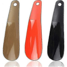 PCS Skohorn, 16 cm plastskohorn för män kvinnor äldre, små reseskohorn för universella skor, svart guldrött