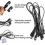 50 Pack Bungee Cords with Hooks, 25 cm Tent Tie Downs for Tarps, Camping, Trailers and Pool Covers 3