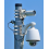 Universal CCTV Camera Mount, Stainless Steel Vertical Pole Bracket with Three Straps, 200 mm Diameter 5