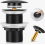 Matt Black Basin Waste Without Overflow, Universal Pop Up Drain Plug with Durable Brass Construction 1