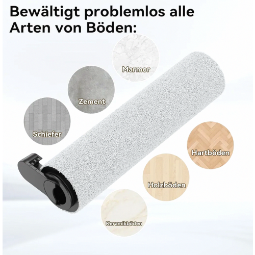 Replacement Roller Brushes for Cordless Wet and Dry Vacuum Cleaner, 2 Brushes and 1 Filter Element 1