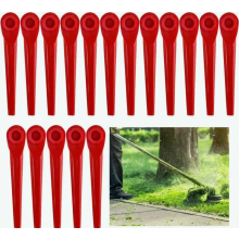 200 Plastic Replacement Blades for Grass Trimmers Durable Cutter Blades for Lawn Edging and Trimming