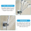 No Drill Shower Head Holder, Wall Mounted Handheld Shower Bracket, 45 Degree Adjustable, Bathroom 3