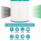 HEPA Replacement Filter for Air Purifiers, Compatible with AM11 TP00 TP02 TP03 BP01, High Efficiency 4