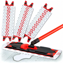 4 Pack Replacement Mop Pads for Floor Mops, Washable Floor Cleaning Refills for All Floor Types