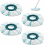 4 Pack Replacement Mop Heads, Microfibre Disc Refills for Spin Mops, Deep Cleaning Floor Care 1