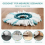4 Pack Replacement Mop Heads, Microfibre Disc Refills for Spin Mops, Deep Cleaning Floor Care 4