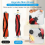 2 Piece Silicone Main Brushes for Robot Vacuum Cleaners, Washable Replacement Set, Removable Design 3