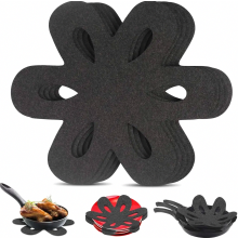 Pan Protectors 5 Pack, Heat Resistant Felt Separators, Non-Slip Pot and Bowl Protectors, 38 cm