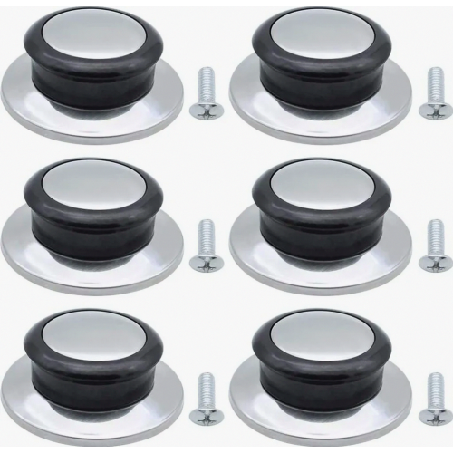 6 Pack Heat Resistant Pot Lid Knobs, Universal Replacement Handles for Pots, Pans and Cookware Kitchen Use