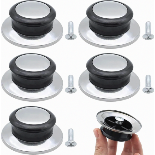 6 Pack Heat Resistant Pot Lid Knobs, Universal Replacement Handles for Pots, Pans and Cookware Kitchen Use 1