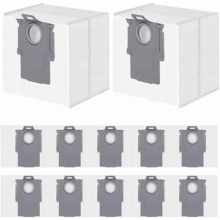 12 sacchetti di ricambio per la polvere per robot aspirapolvere con stazioni di svuotamento automatico, serie Q10, Q7, S8, S7, Q8 e Q5
