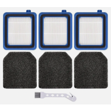 Set di 3 filtri motore e 3 filtri igienici di ricambio per aspirapolvere senza filo, lavabili.