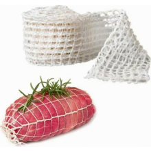 Rete per carne in cotone da 3 m per affumicare, insaccati, arrostire e cucinare, rete elastica per alimenti per cucina e barbecue