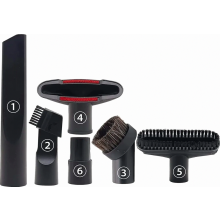 Set di 6 accessori per aspirapolvere, bocchette a spazzola per tubi da 32 mm e 35 mm, universale.