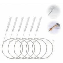 Confezione da 6 spazzole flessibili per la pulizia degli scarichi del frigorifero, tubo di 100 cm per acquari, tubi flessibili e cannucce.