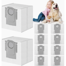 Confezione da 10 sacchetti per la polvere compatibili con gli aspirapolvere Q5 Pro, Q5 Max, Q7 M5, L5, Q10 S5, Q10 X5 e S8 Pro Ultra.