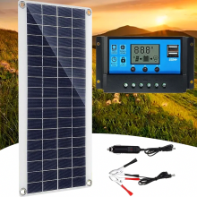 Kit di pannelli solari da 300 W 12 V con regolatore di carica da 60 A per camper, yacht, illuminazione da giardino e uso esterno.
