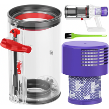 Kit di ricambio per contenitore della polvere e filtro per aspirapolvere V10 SV12 SV13 SV27, contenitore trasparente