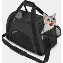 Borsa trasportino morbida per animali domestici, approvata dalle compagnie aeree, adatta a cani e gatti, portatile, pieghevole, di medie dim
