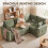 Homcom (Grey) HOMCOM 228cm L Shaped Sofa 3-Seater Sectional Sofa with Storage 7