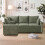 Homcom (Grey) HOMCOM 228cm L Shaped Sofa 3-Seater Sectional Sofa with Storage 2