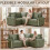Homcom (Grey) HOMCOM 228cm L Shaped Sofa 3-Seater Sectional Sofa with Storage 4