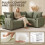 Homcom (Grey) HOMCOM 228cm L Shaped Sofa 3-Seater Sectional Sofa with Storage 5