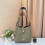 (Light khaki) Simple large capacity frosted shoulder bag 1