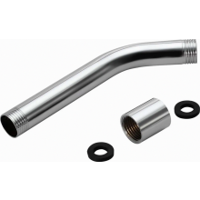 Braço extensor para chuveiro, tubo de aço inoxidável para montagem na parede, compatível com chuveiros padrão, acessório para banheiro de 20