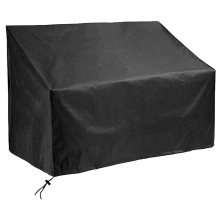 Capa impermeável para banco de jardim, resistente ao vento e aos raios UV, em tecido Oxford 210D, para sofá de pátio, 134 x 66 x 63/89 cm