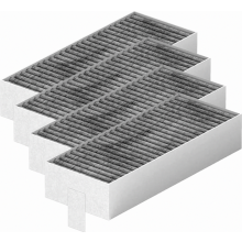 Kit com 4 filtros de carvão ativado para coifas de cozinha, compatíveis com os modelos HZ9VRCR0, Z821VR0 e CA282111.