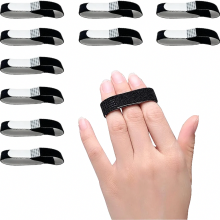 Conjunto de 10 talas para dedo em gatilho, suportes ajustáveis e respiráveis para os dedos mínimo, médio e anelar, corretores para os dedos