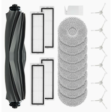 Kit de substituição com 20 peças para aspirador robô L10s, L10 Ultra e L10 Prime, incluindo escova principal, filtros e panos de limpeza.