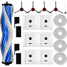 Kit de acessórios para aspirador de pó com 20 peças, incluindo escova principal, sacos para pó, panos de limpeza, filtros, escovas laterais