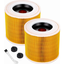Conjunto de 2 filtros de cartucho para aspirador de pó, filtros de reposição para aspiradores de pó e água.