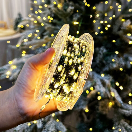 30m 300 LED Warm White Fairy String Lights Green Wire Remote Timer 8 Modes Dimmable