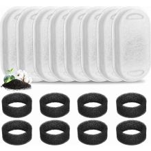 Katzenbrunnenfilter, 8er-Pack Ersatzfilter für Edelstahl-Trinkbrunnen für Haustiere