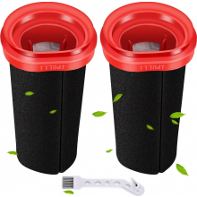 2 Pack Replacement Filters for 25.2V and 21.6V Cordless Vacuum Cleaners, Household Cleaning Use