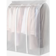 EVA Garment Storage Bag 50 x 100 x 120 cm, Transparent Clothing Cover with Zip, Washable Suit Protector