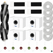22 Piece Robot Vacuum Cleaner Kit with Main Brush, Dust Bags, Mop Pads, Filters, Cleaning Brush and Side Brushes