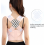 Posture Corrector for Women and Men, Adjustable Back Support Brace, Breathable Shoulder Strap, Pink M 5