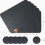 Rectangular Felt Placemats, Anthracite, 12 Pack, Washable, 44 x 32 cm, Table and Glass Coasters 5
