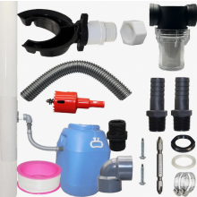 Rainwater Diverter for 70-110 mm Downpipes, Rain Barrel Connector for Garden Water Collection
