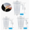3 Piece Measuring Cup Set, 50ml 100ml 250ml, Graduated Plastic Dosing Cups for Laundry and Kitchen 2