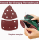 60-Pack Sandpaper for 11-Hole Triangular Detail Sanders, Hook and Loop, Grits 40/60/80/120/180/240 4