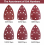 60-Pack Sandpaper for 11-Hole Triangular Detail Sanders, Hook and Loop, Grits 40/60/80/120/180/240 5