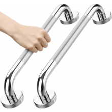 2er-Pack 60 cm Edelstahl-Duschhaltegriffe, rutschfeste Badezimmer-Sicherheitsgriffe für Senioren und ältere Erwachsene