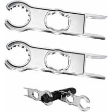 2-teiliges Solarstecker-Montageschlüsselset, Aluminiumwerkzeuge zum Trennen und Installieren von Stecker und Buchse