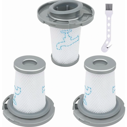 3er-Pack Ersatzfilter für Akku-Staubsauger, waschbare Staubfilter, einfache Installation, langlebig